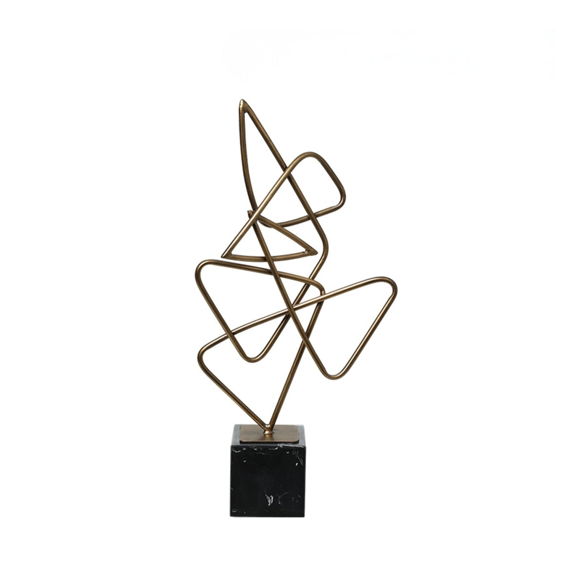 Golden Thread Intertwined Ornament