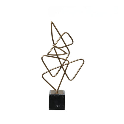 Golden Thread Intertwined Ornament