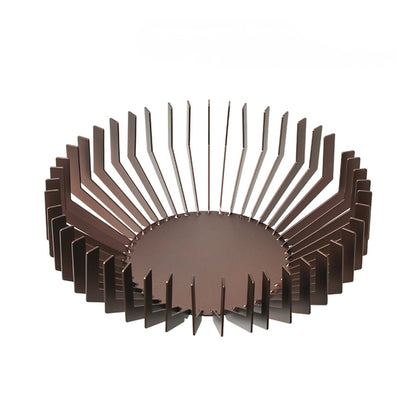 Blooming Leaf Metal Fruit Bowl