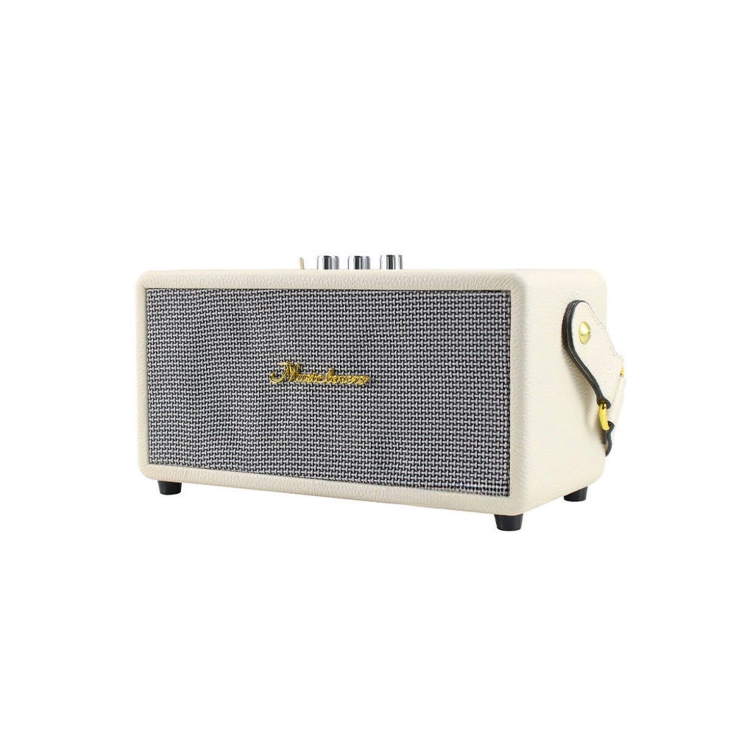 Portable White Bluetooth Speaker