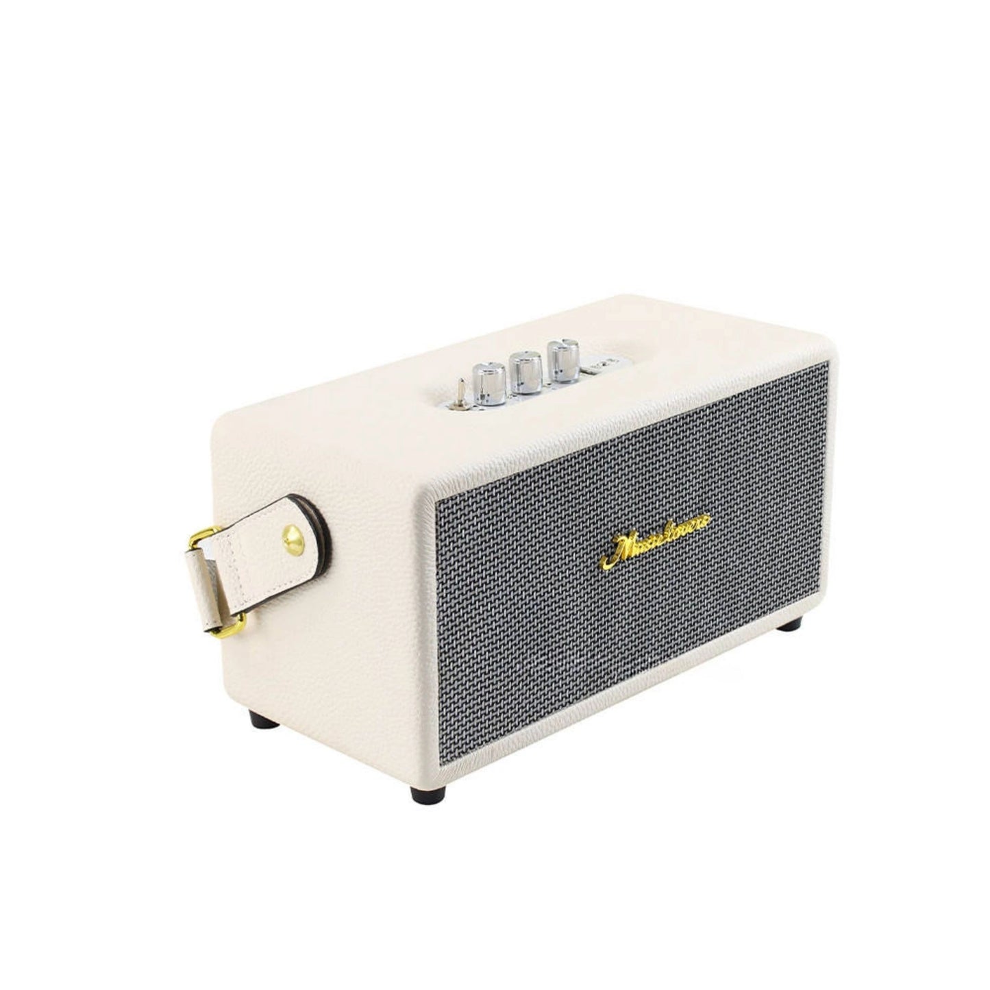 Portable White Bluetooth Speaker