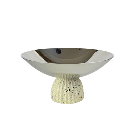 Beige Resin Base Candy Bowl