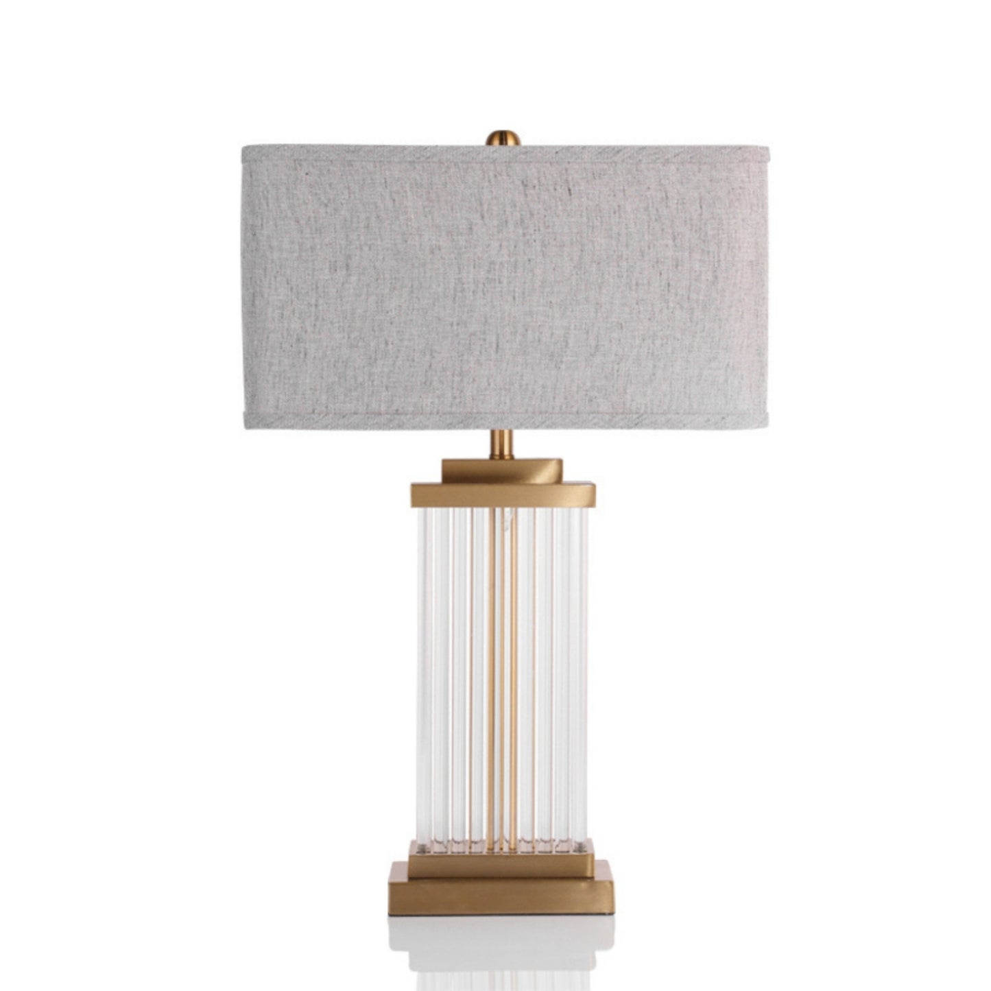 European Style Clear Crystal Glass Table Lamp