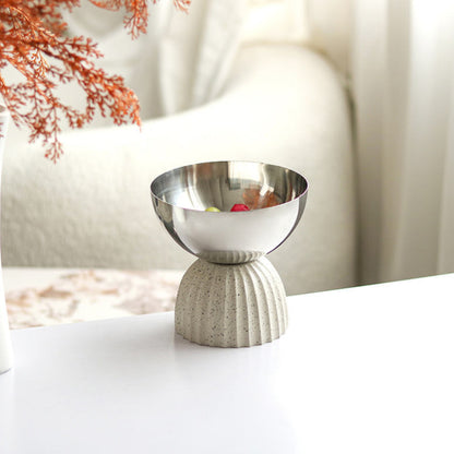 Beige Resin Base Candy Bowl