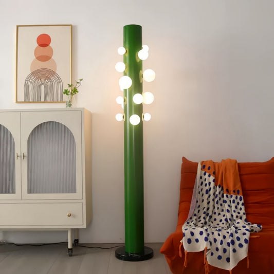 Green Cactus Marble Floor Lamp