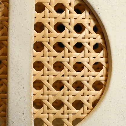 Rattan Decorative Ceramic Flower Vase