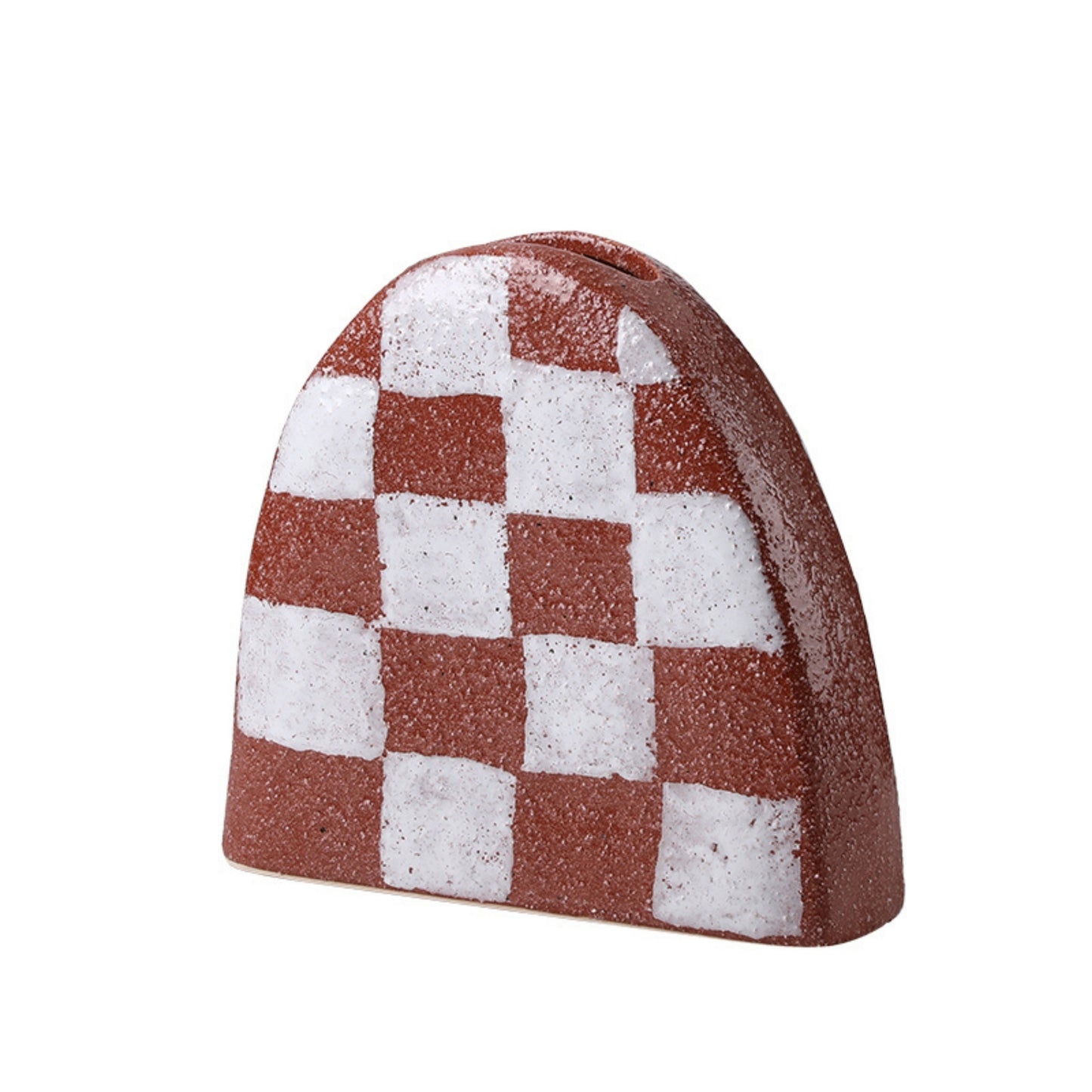 Grid Pattern Sand Flower Decoration Vase
