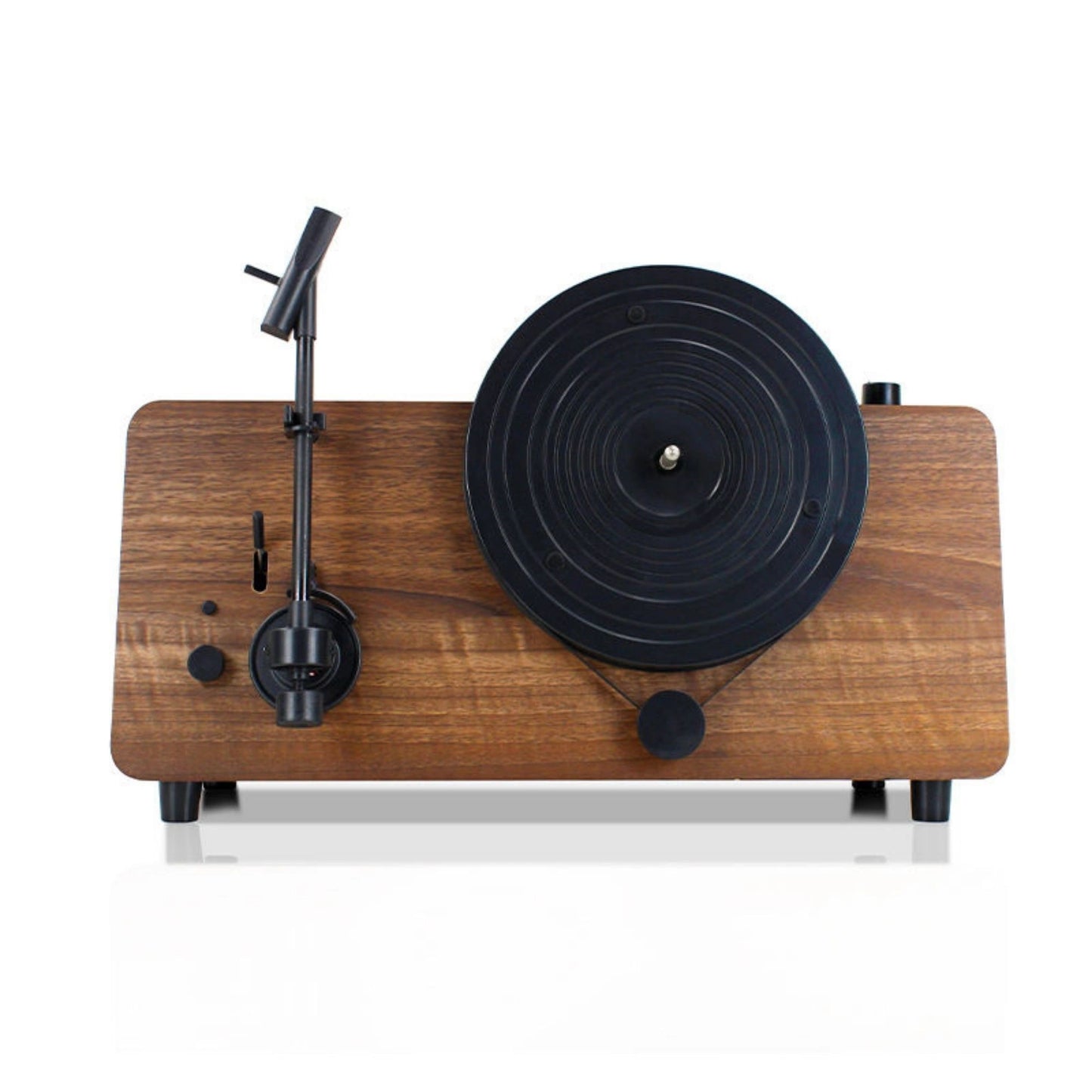 Brown Wooden Standing Record Player
