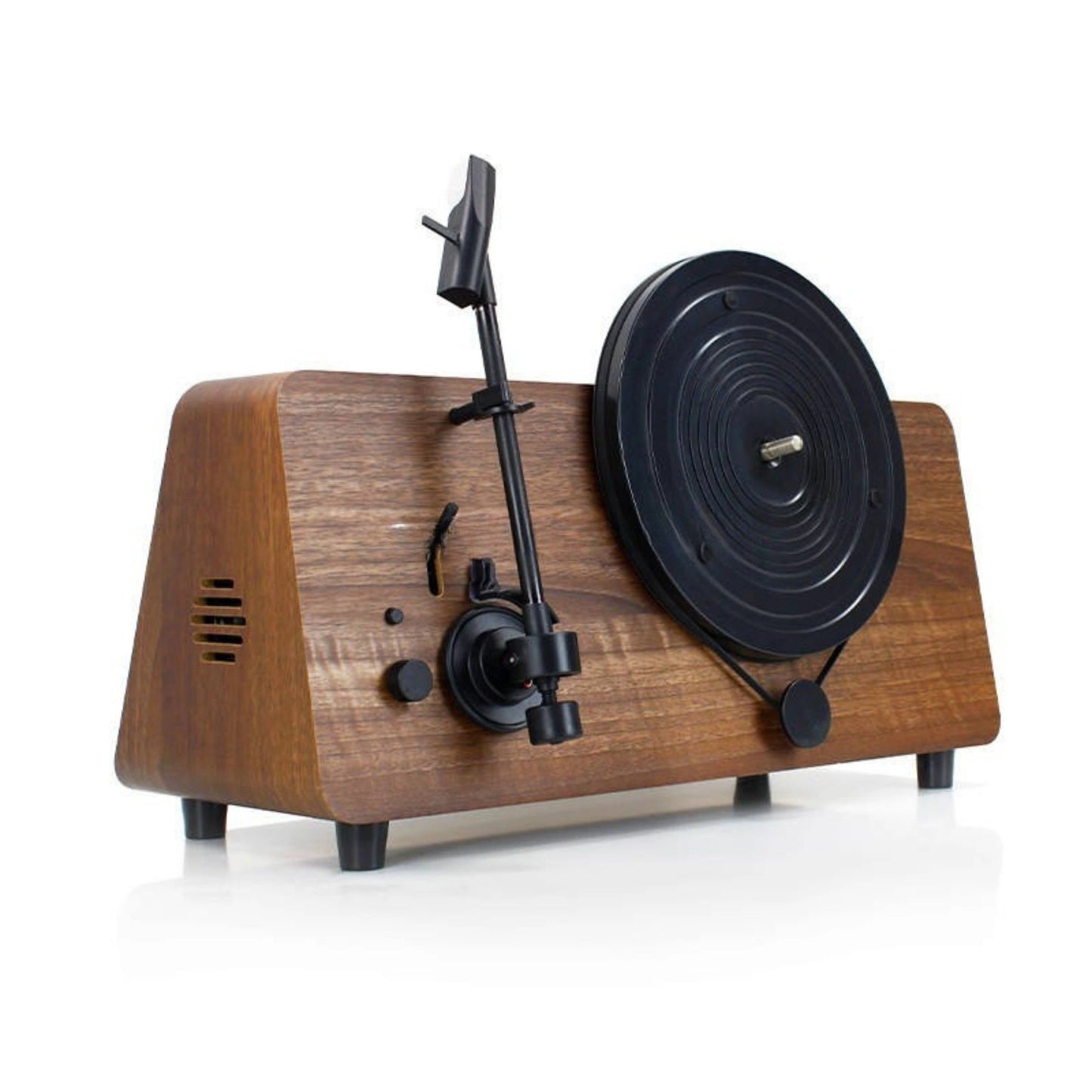 Brown Wooden Standing Record Player