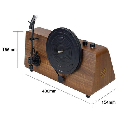Brown Wooden Standing Record Player