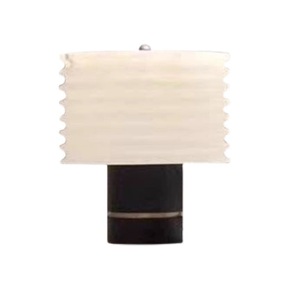 Light Shade Marble Base Table Lamp