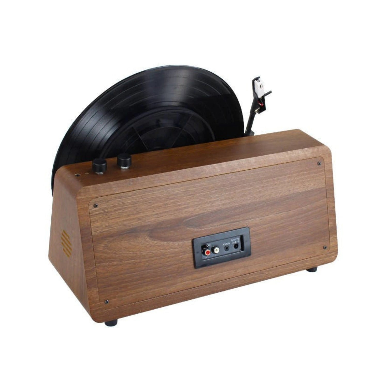 Brown Wooden Standing Record Player