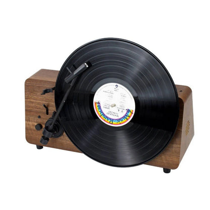 Brown Wooden Standing Record Player