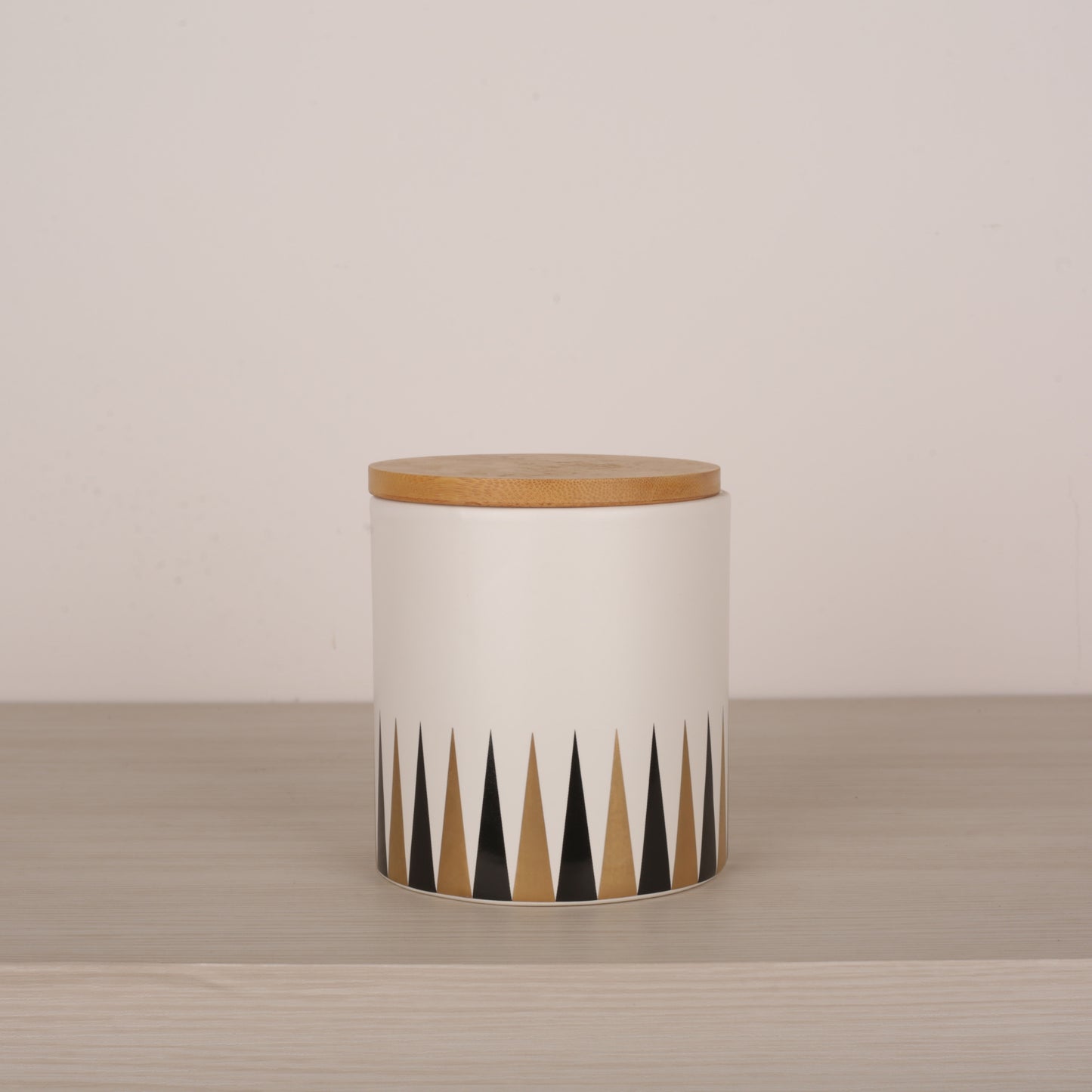 Ceramic Jar with Wooden Lid