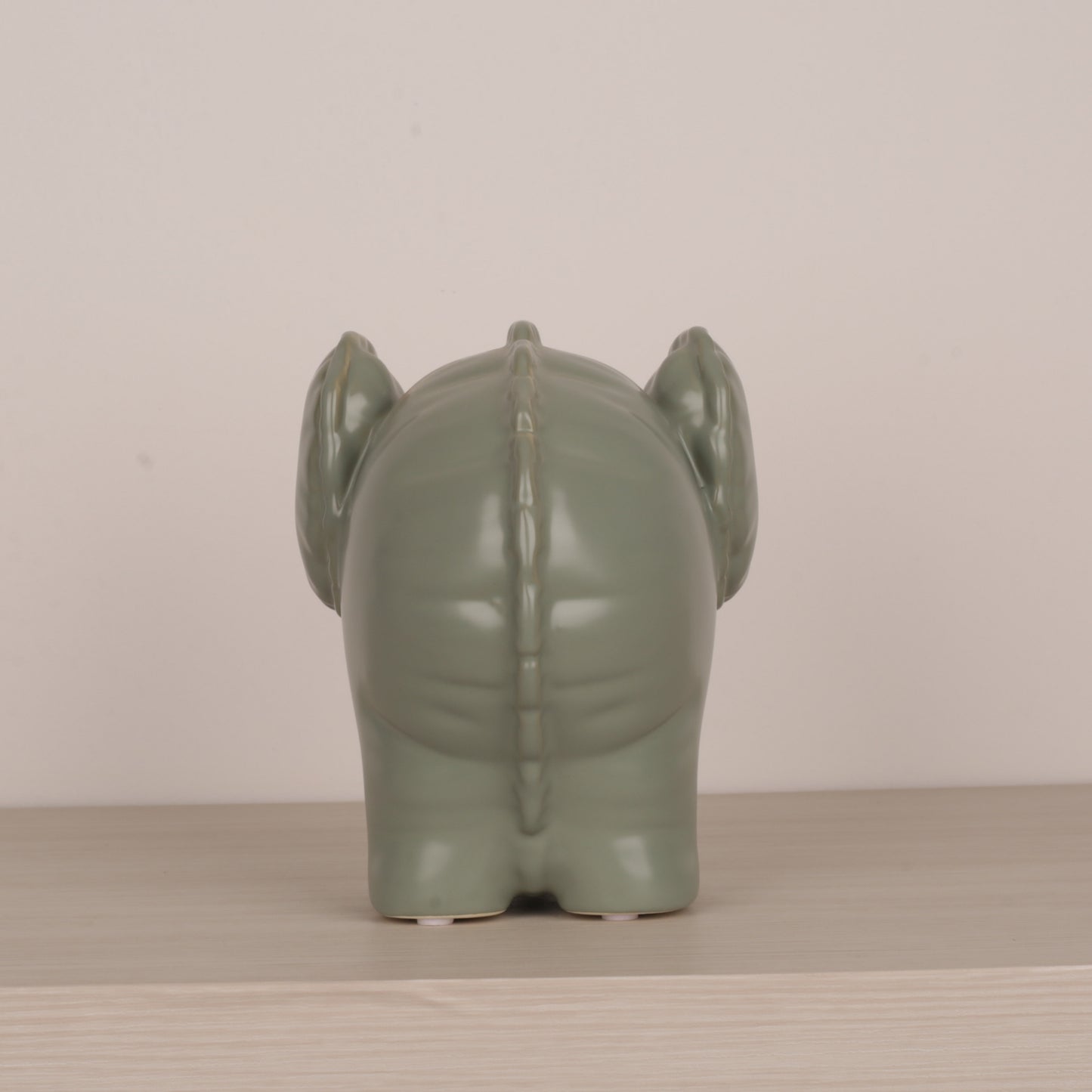 Funny Green Little Elephant Figurine Ornament