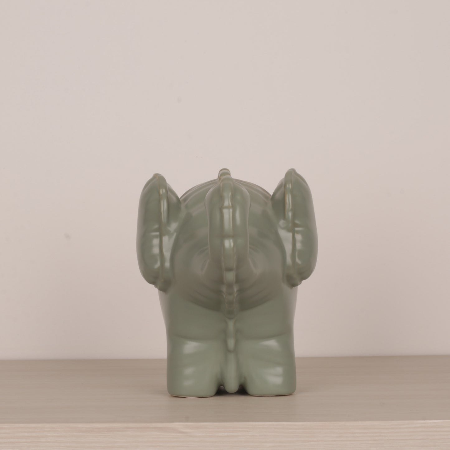 Funny Green Little Elephant Figurine Ornament