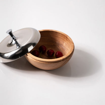 Wooden Candy Jar with Lid