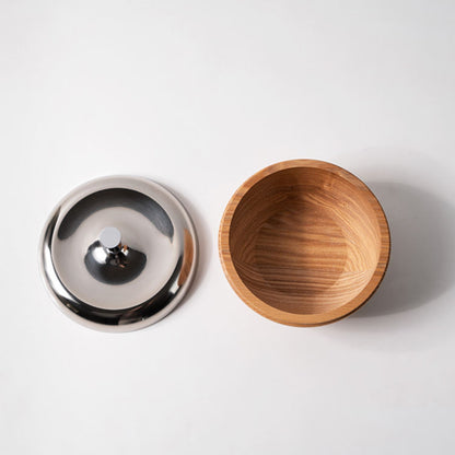 Wooden Candy Jar with Lid