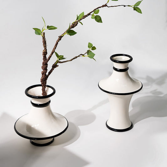White Bell Shaped Flower Vase