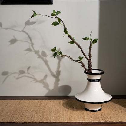 White Bell Shaped Flower Vase