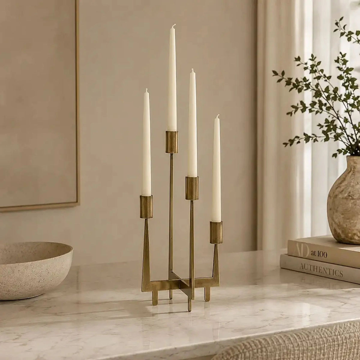 Sword Shadow Candle Holder(Golden, Black)