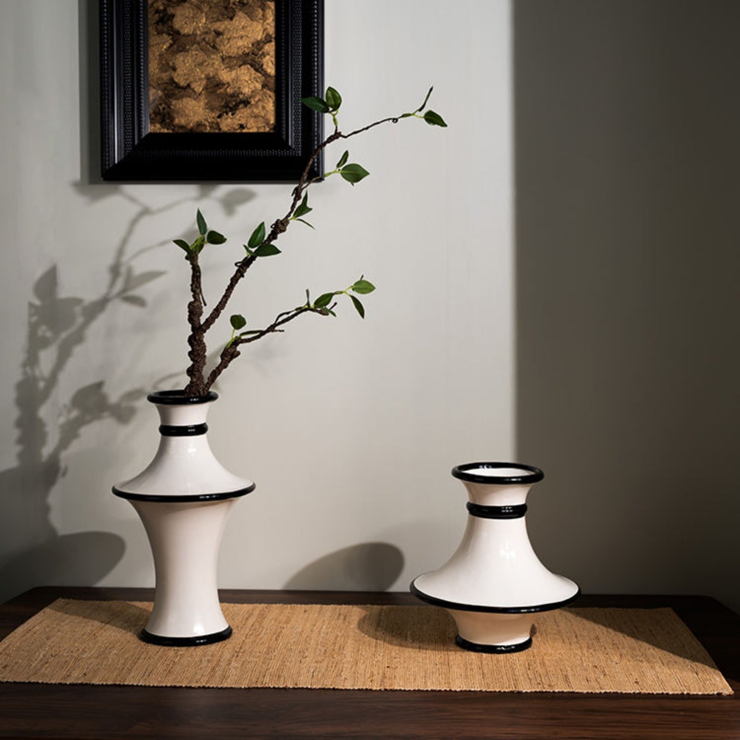 White Bell Shaped Flower Vase