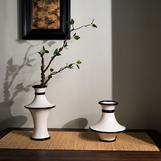 White Bell Shaped Flower Vase