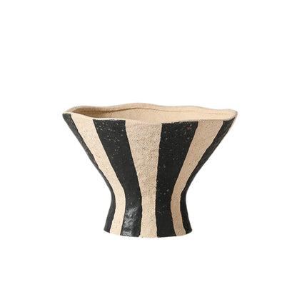 Black Line Cone Shape Flower Vase