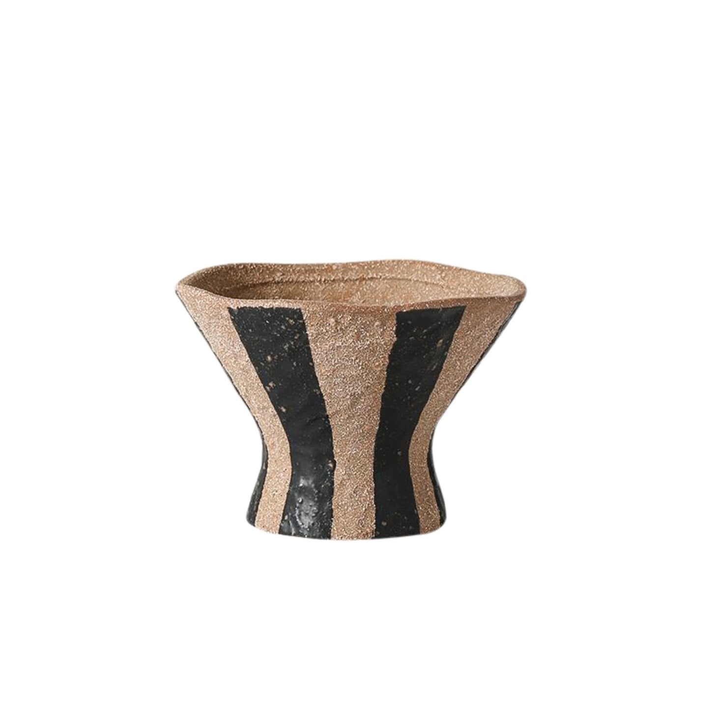 Black Line Cone Shape Flower Vase