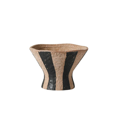 Black Line Cone Shape Flower Vase