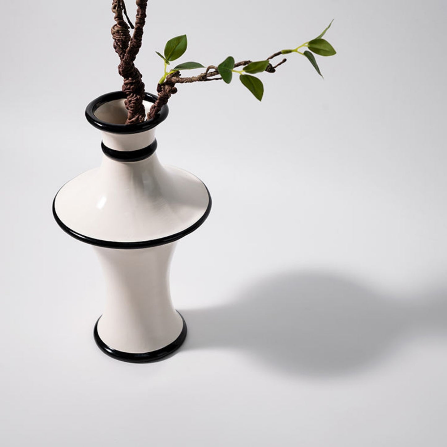 White Bell Shaped Flower Vase