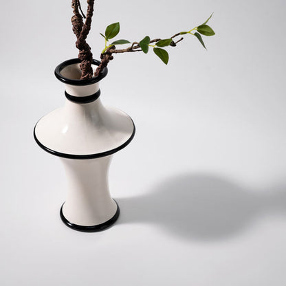 White Bell Shaped Flower Vase