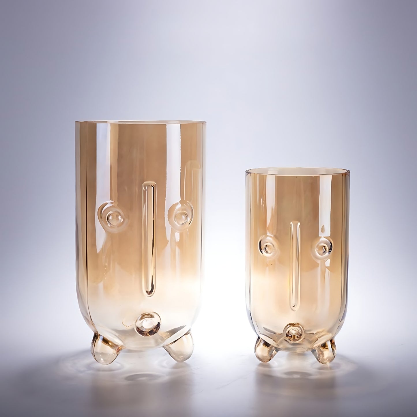 Nordic Abstract Art Human Face Glass Vase
