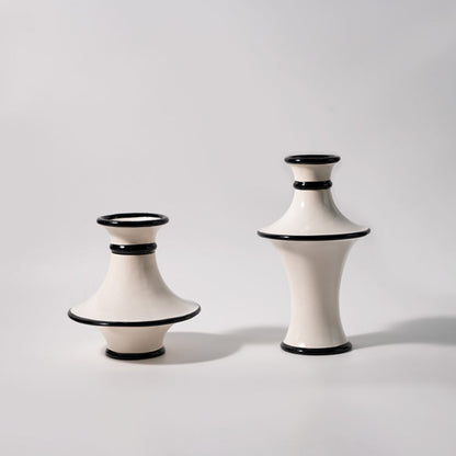 White Bell Shaped Flower Vase
