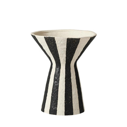 Black Line Cone Shape Flower Vase