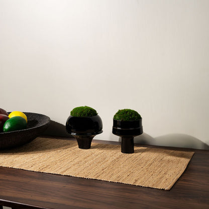 Black Decoration Resin Moss Flower Ornaments