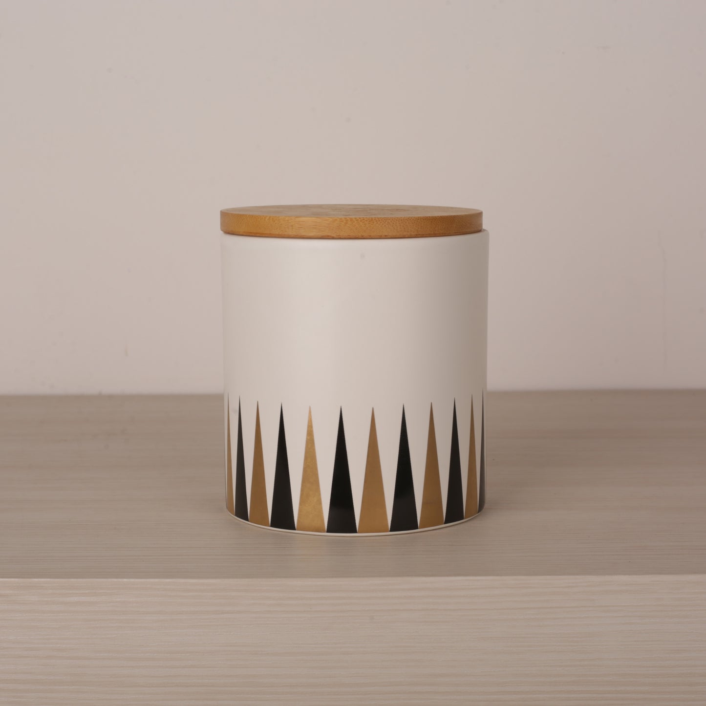 Ceramic Jar with Wooden Lid