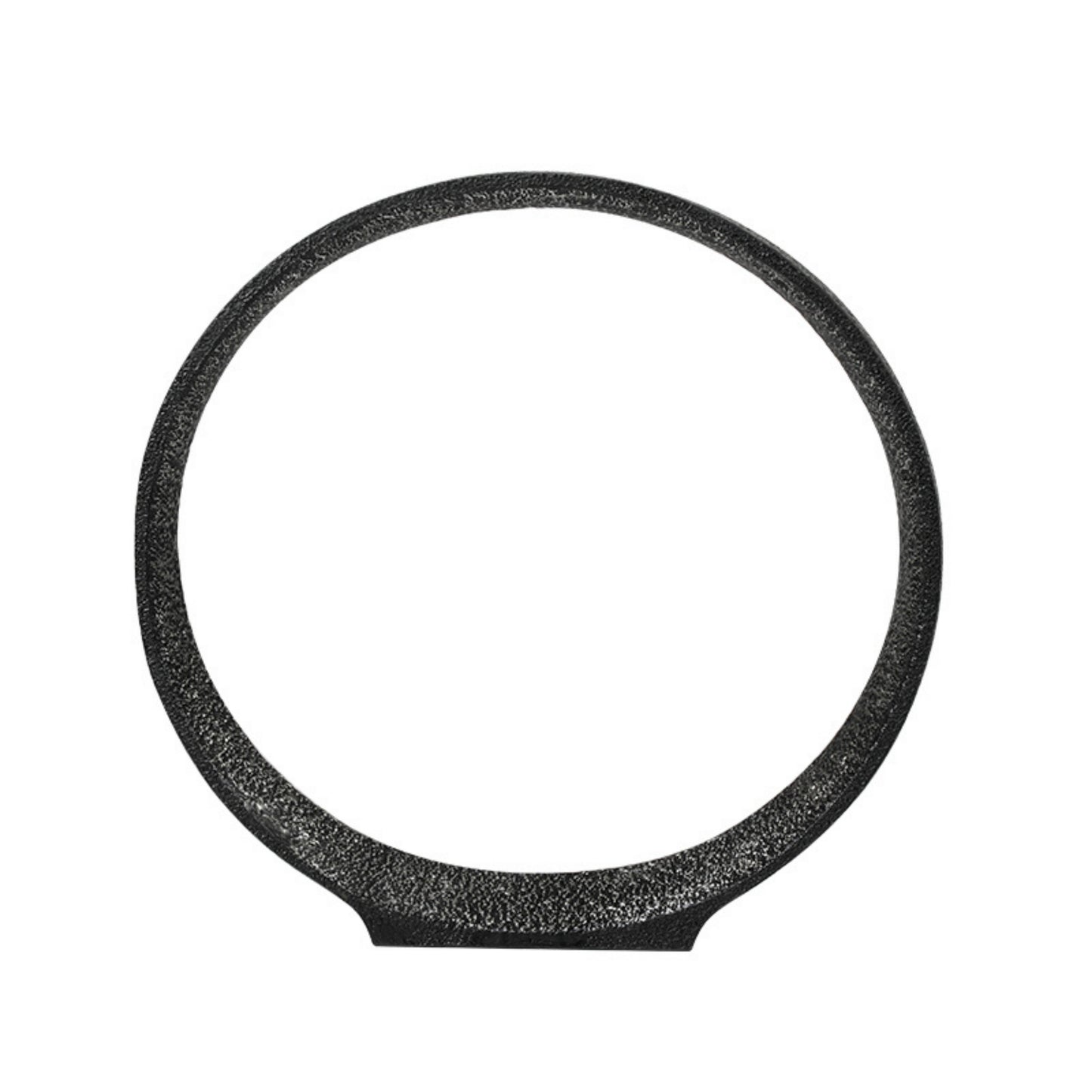 Black Resin Ring Design Tabletop Décor Ornament