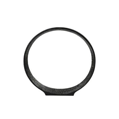 Black Resin Ring Design Tabletop Décor Ornament