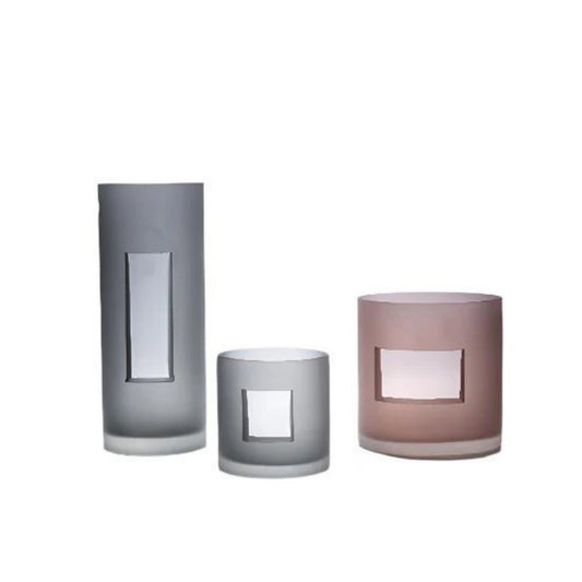 Geometry Hollow Tabletop Glass Vase