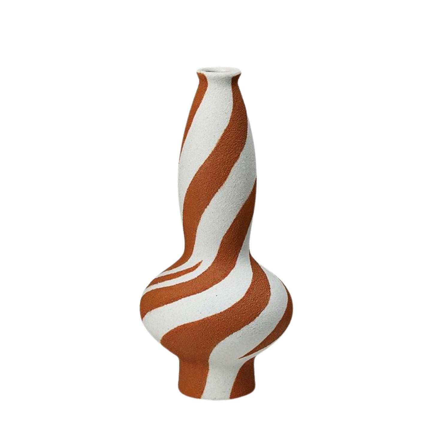 Streamer Pattern Sand Flower Vase