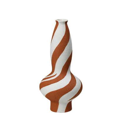 Streamer Pattern Sand Flower Vase