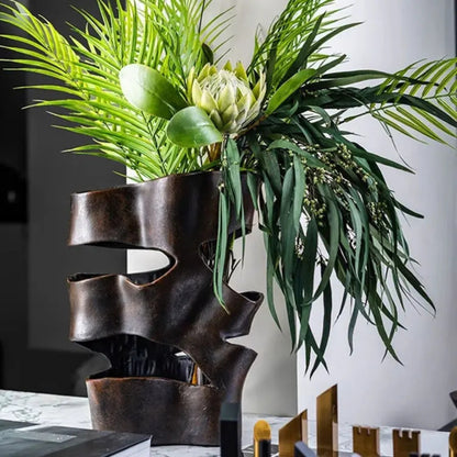 Hollowed Desktop Decorative Vase