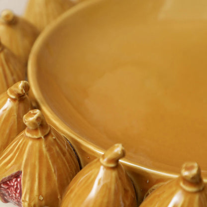 Figs Design Flat Round Decorative Bowl