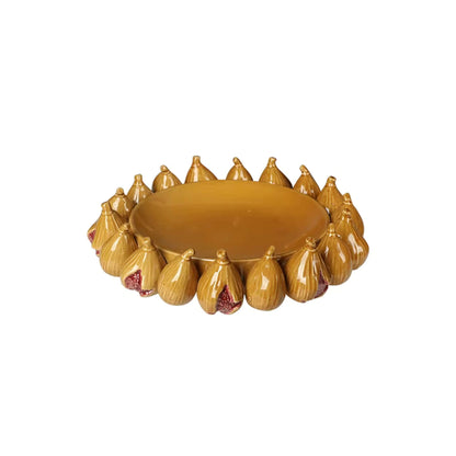 Figs Design Flat Round Decorative Bowl