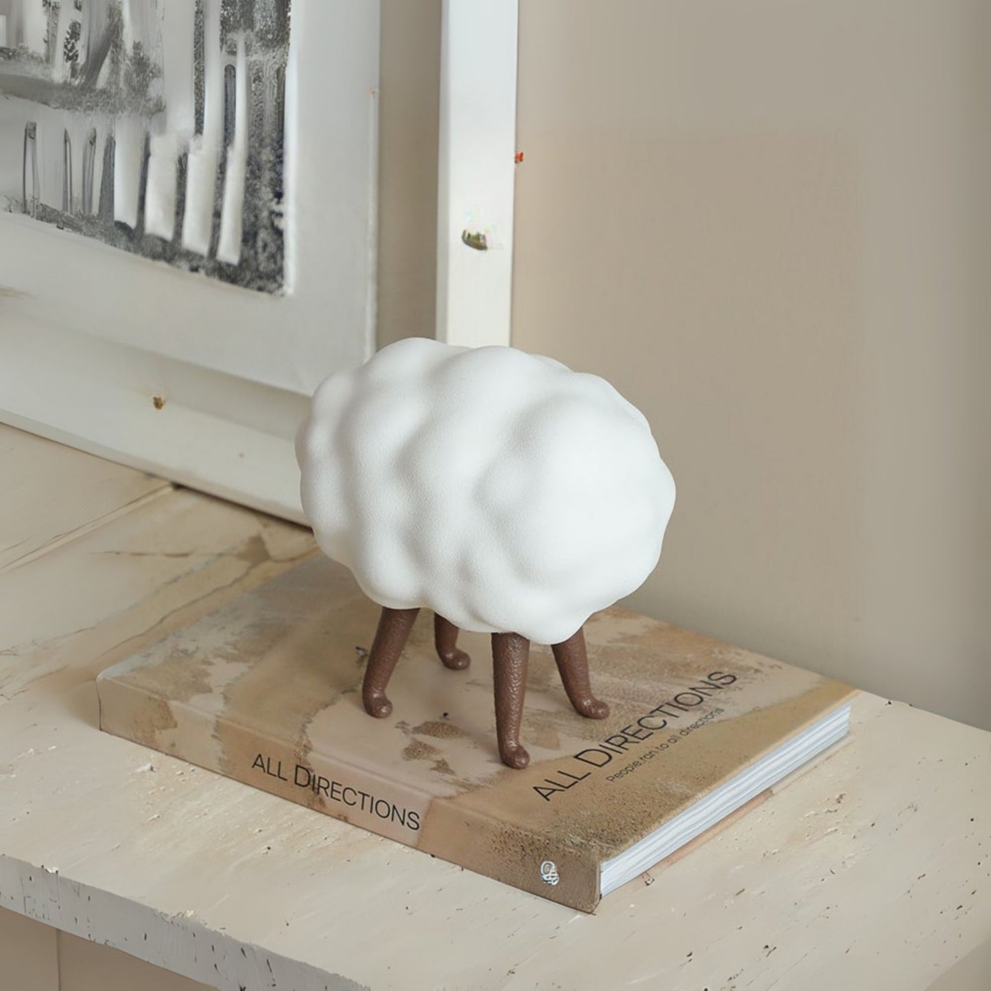 Curly Sheep Tabletop Ornament