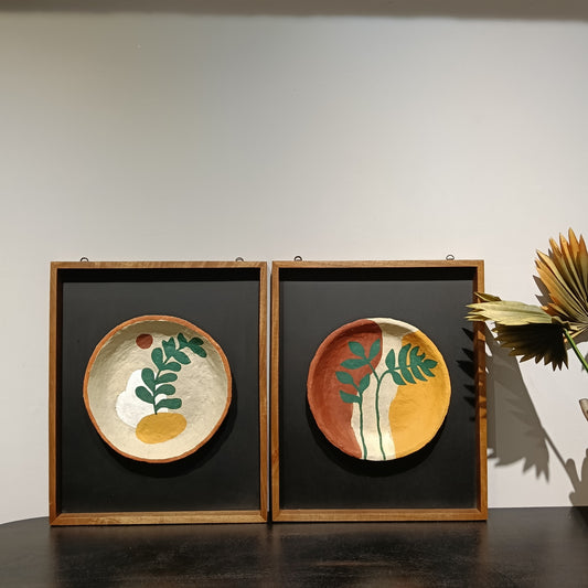 Painted Paper Mache Wall Art
