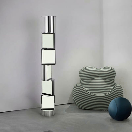 Half Cylindrical Rotating Floor Lamp