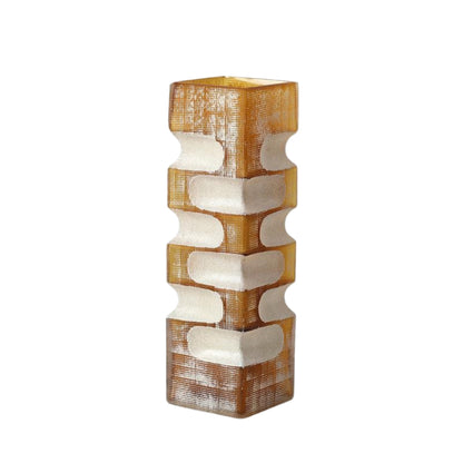 Multi-Level Yellow Flower Vase