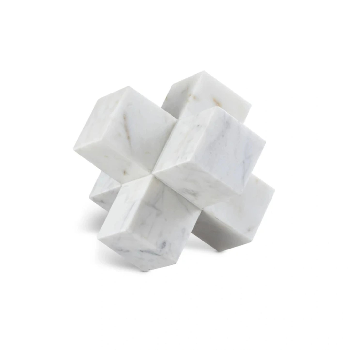 Plus Structure Marble Decorative Showpiece